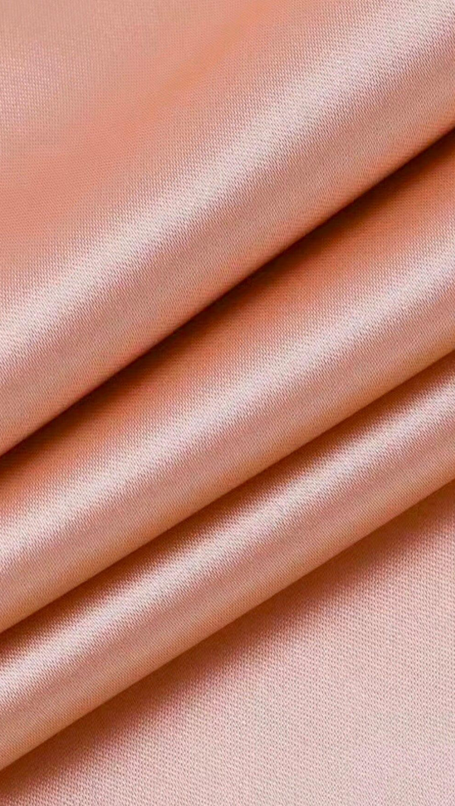 SATIN CROSSOVER NECK OPEN-BACK SLIT BUTTOCK MIDI DRESS