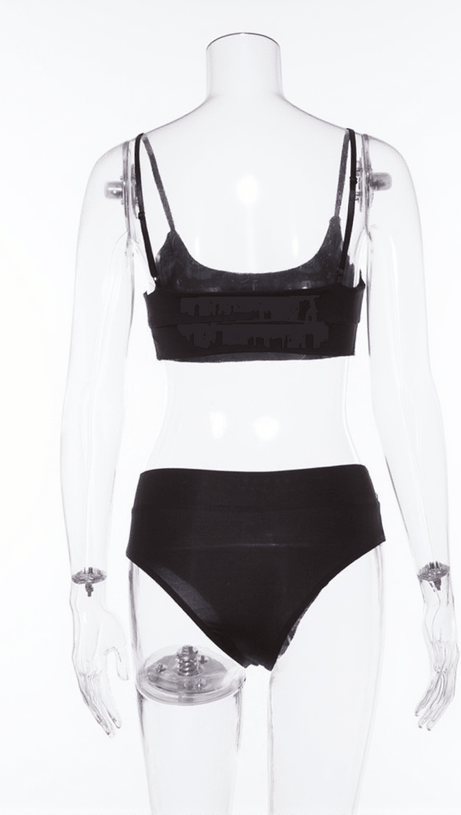 AZRIEL RHINESTONE BIKINI TWO PIECE SET