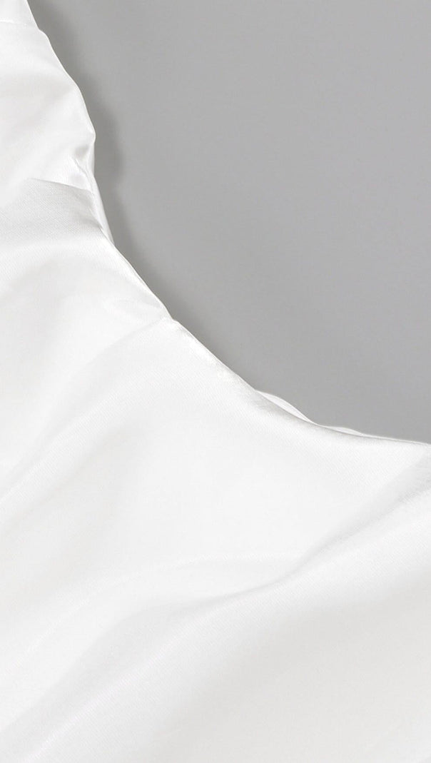 AIIZIE STRAPLESS BOWKNOT MINI DRESS IN WHITE - product image