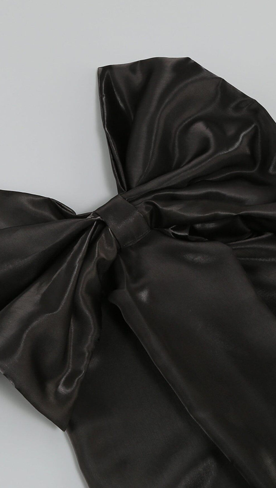 STRAPLESS BOWKNOT MINI DRESS IN BLACK