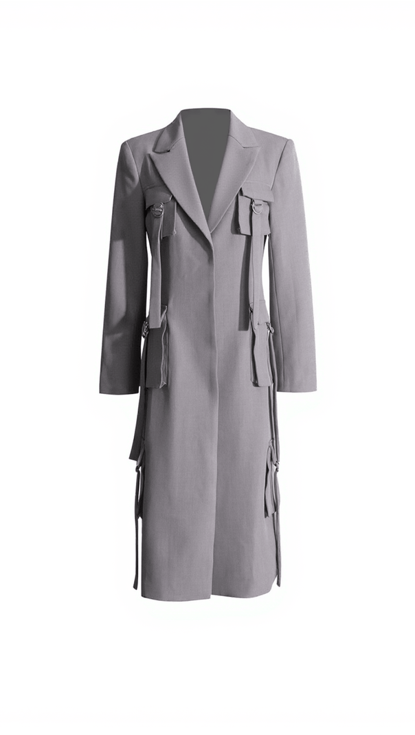 AIIZIE LILINOE POCKET LONG BLAZER COAT - product image