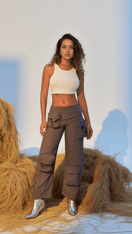 Cargohose mit Verzierung „Leica Pockets“