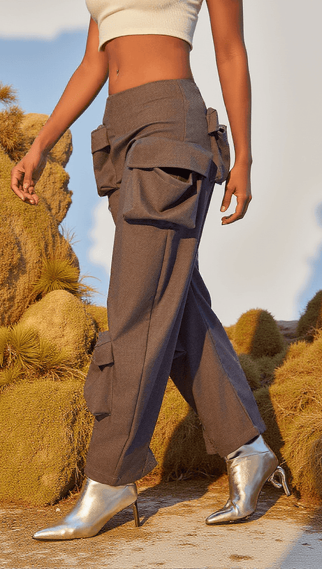 Cargohose mit Verzierung „Leica Pockets“