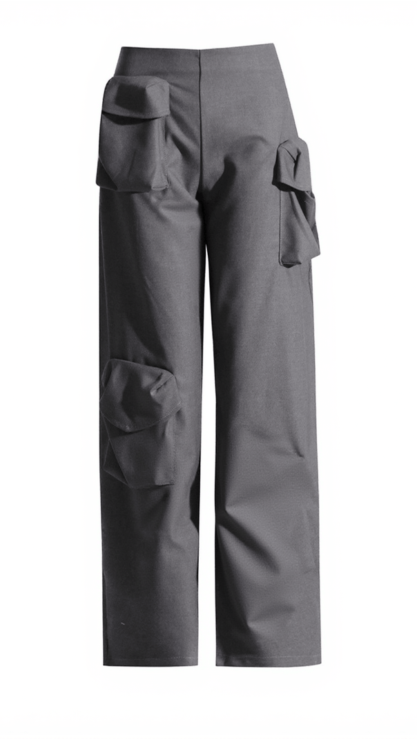 AIIZIE LEICA POCKETS EMBELLISHED CARGO PANTS - product image