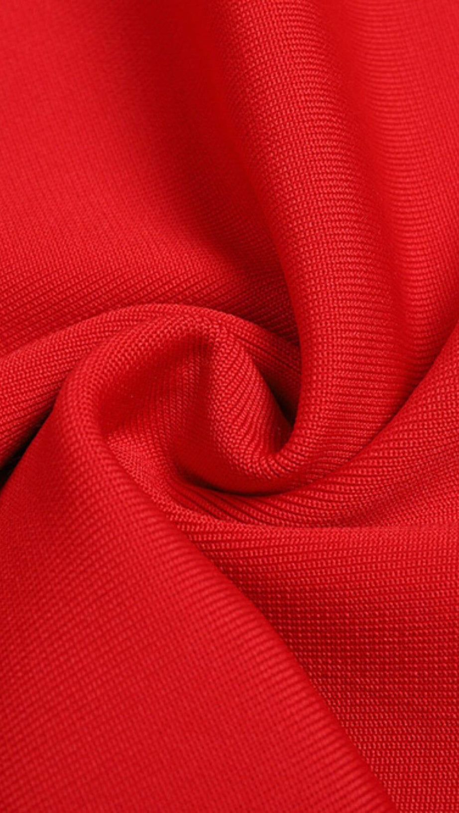 BANDAGE MIDI DRESS IN RED