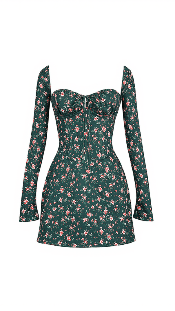 AIIZIE UHTRED FLORAL LACING MINI DRESS - product image