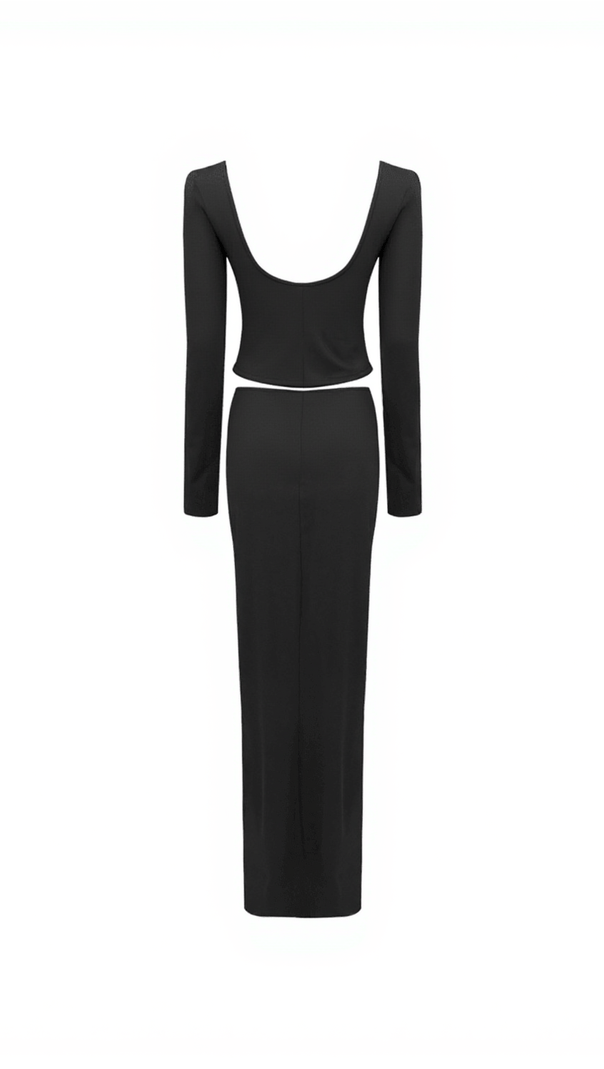 AIIZIE ARUNA LONG SLEEVE RUCHED SKIRT SET - product image