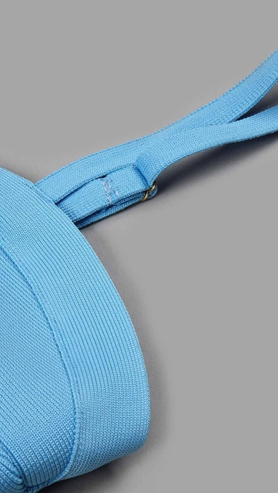 BANDAGE BACKLESS MINI DRESS IN BLUE