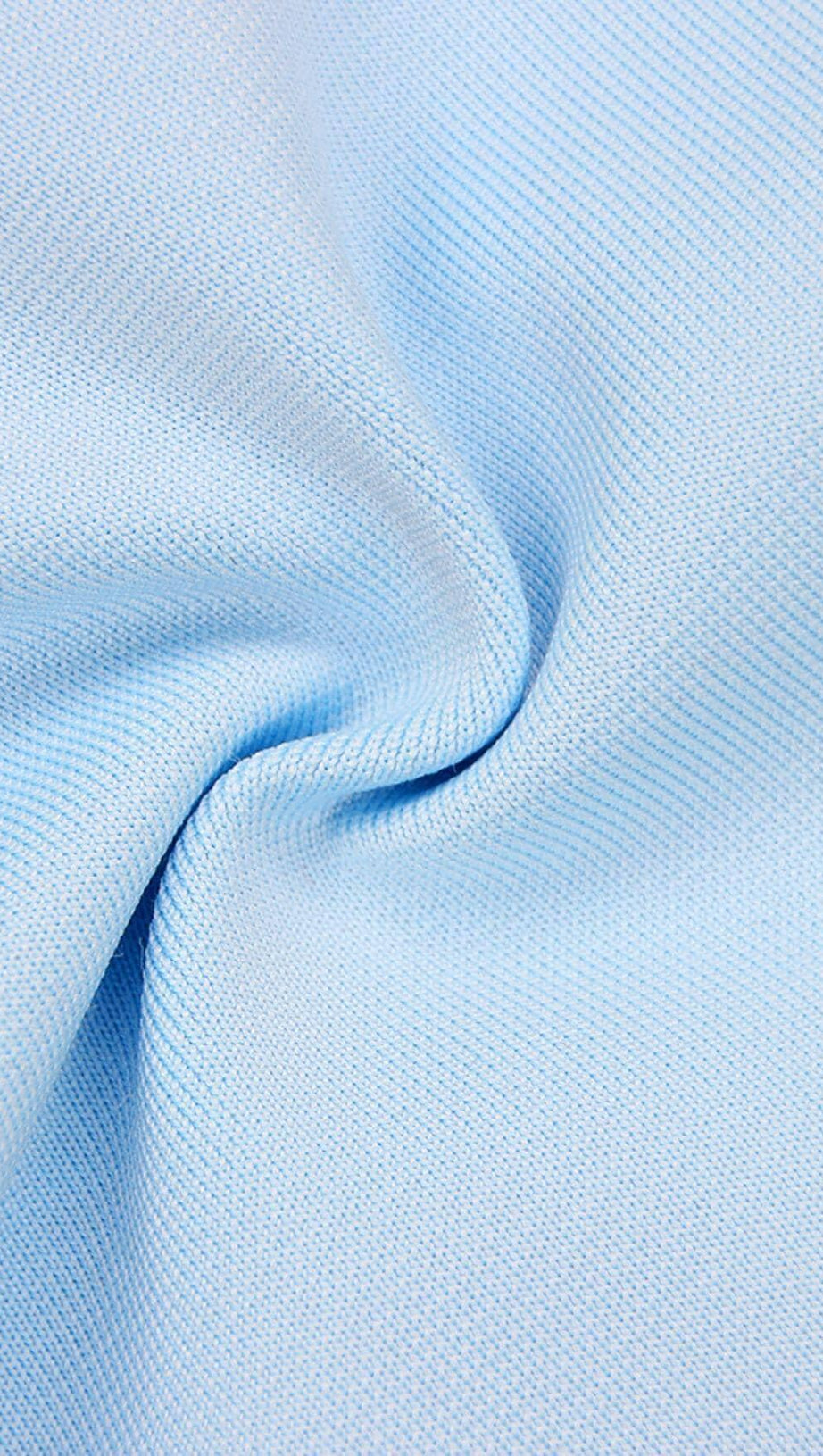 CRYSTAL FLOWER MINI DRESS IN BLUE