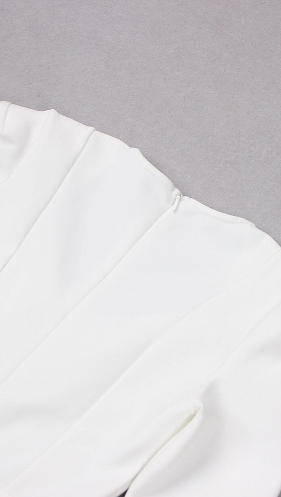 SQUARE SHOULDER CORSET MIDI DRESS IN WHITE