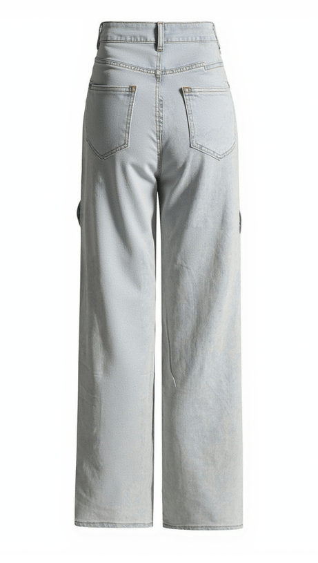 Mehetabel – Hellblaue Jeanshose mit Cut-outs