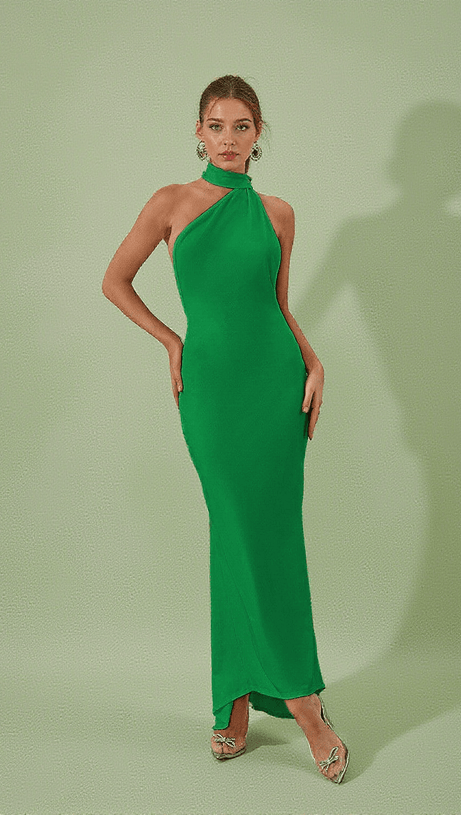 ABITO LUNGO TOULA SENZA SCHIENA VERDE