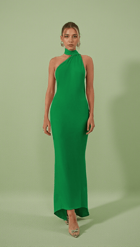 ABITO LUNGO TOULA SENZA SCHIENA VERDE