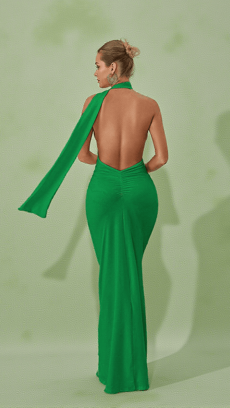 ABITO LUNGO TOULA SENZA SCHIENA VERDE