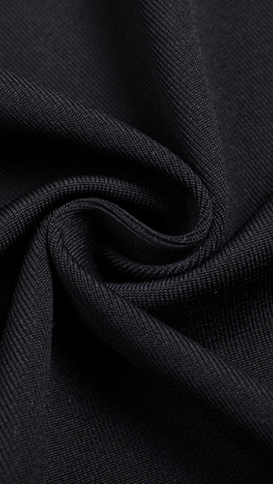 IRREGULAR LACE-UP SLIT DRESS IN BLACK