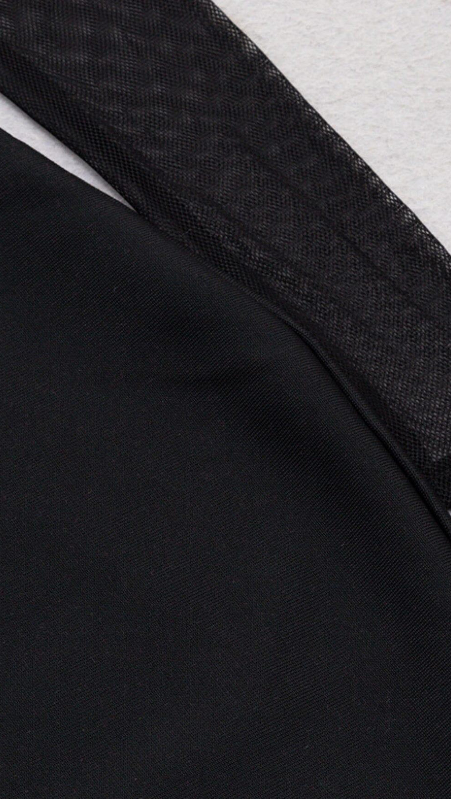 TULLE HIP WRAP DRESS IN BLACK