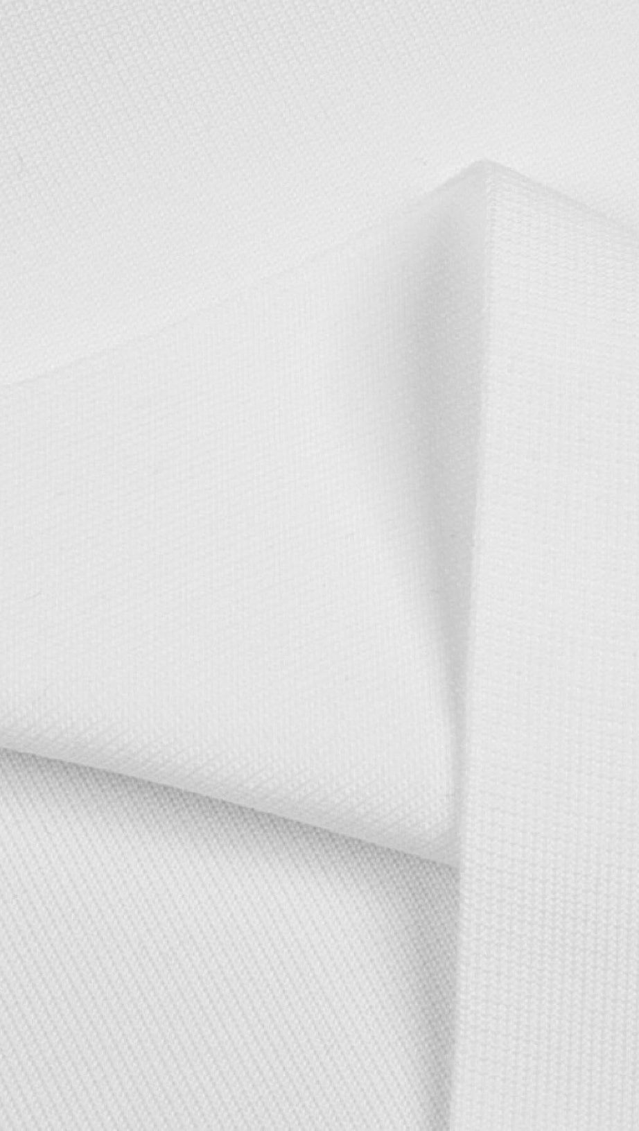 BANDEAU-ONE-SHOULDER-STRICKKLEID IN WEISS