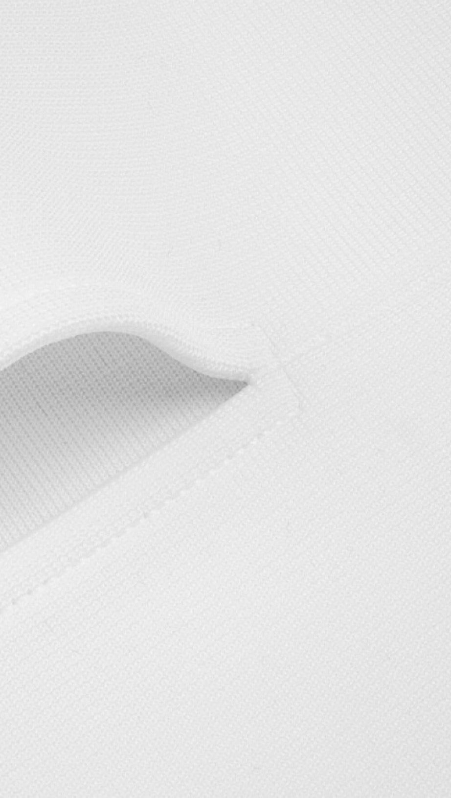 BANDEAU-ONE-SHOULDER-STRICKKLEID IN WEISS