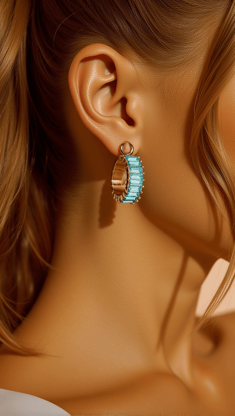 OTTILIE RING CRYSTAL EARRINGS