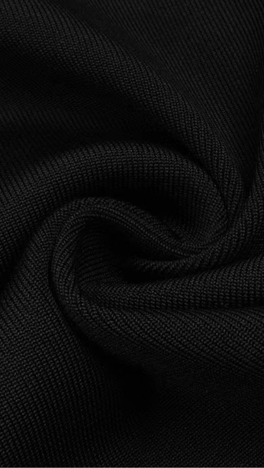 ABITO MIDI SLIM SKINNY CON SCOLLO A V E SCOLLO A V NERO