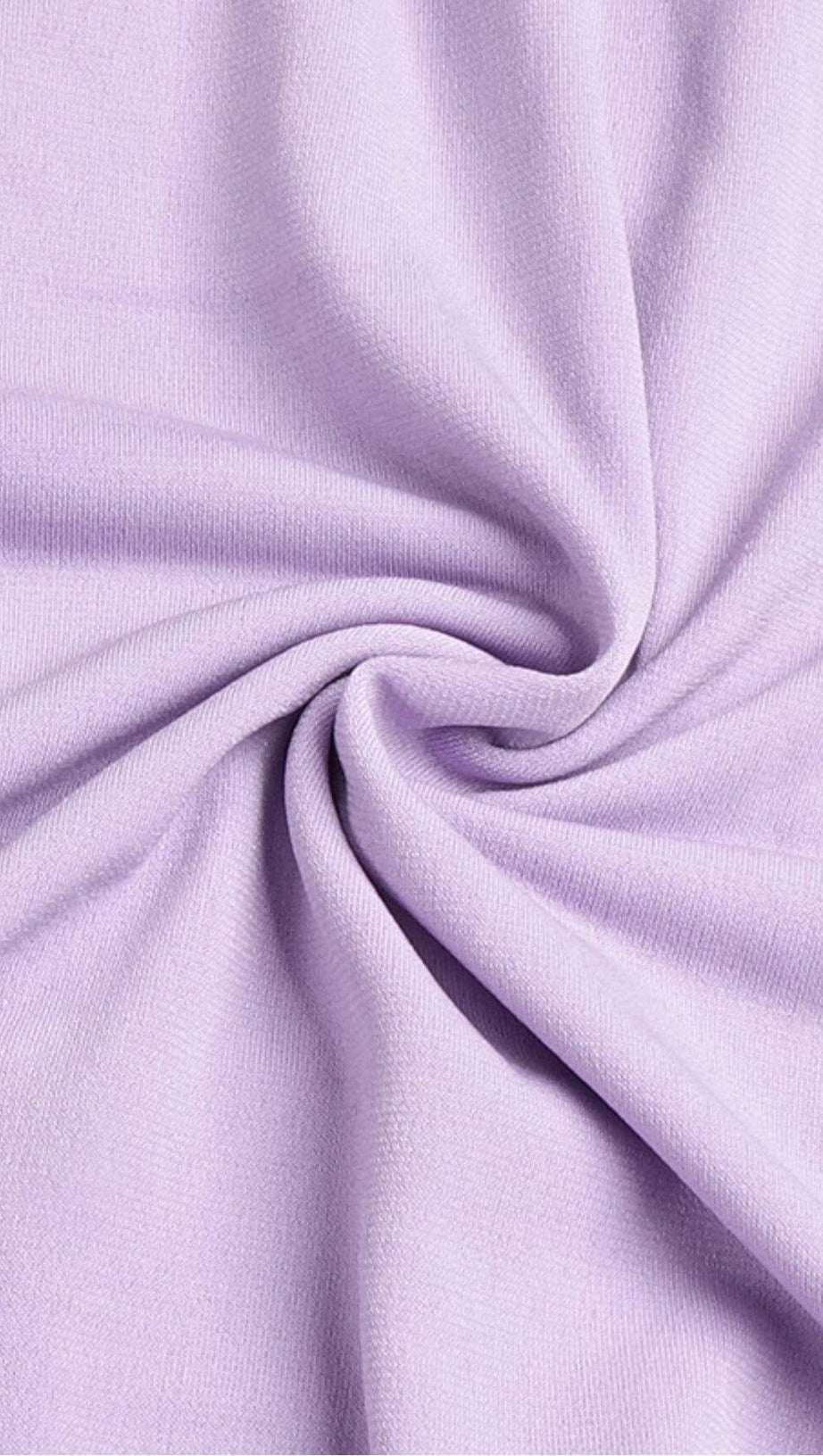 POLYESTER SOLID COLOUR SIMPLE LACE UP HOLLIOWED OUT ONE STEP DRESS IN LIGHT PURPLE