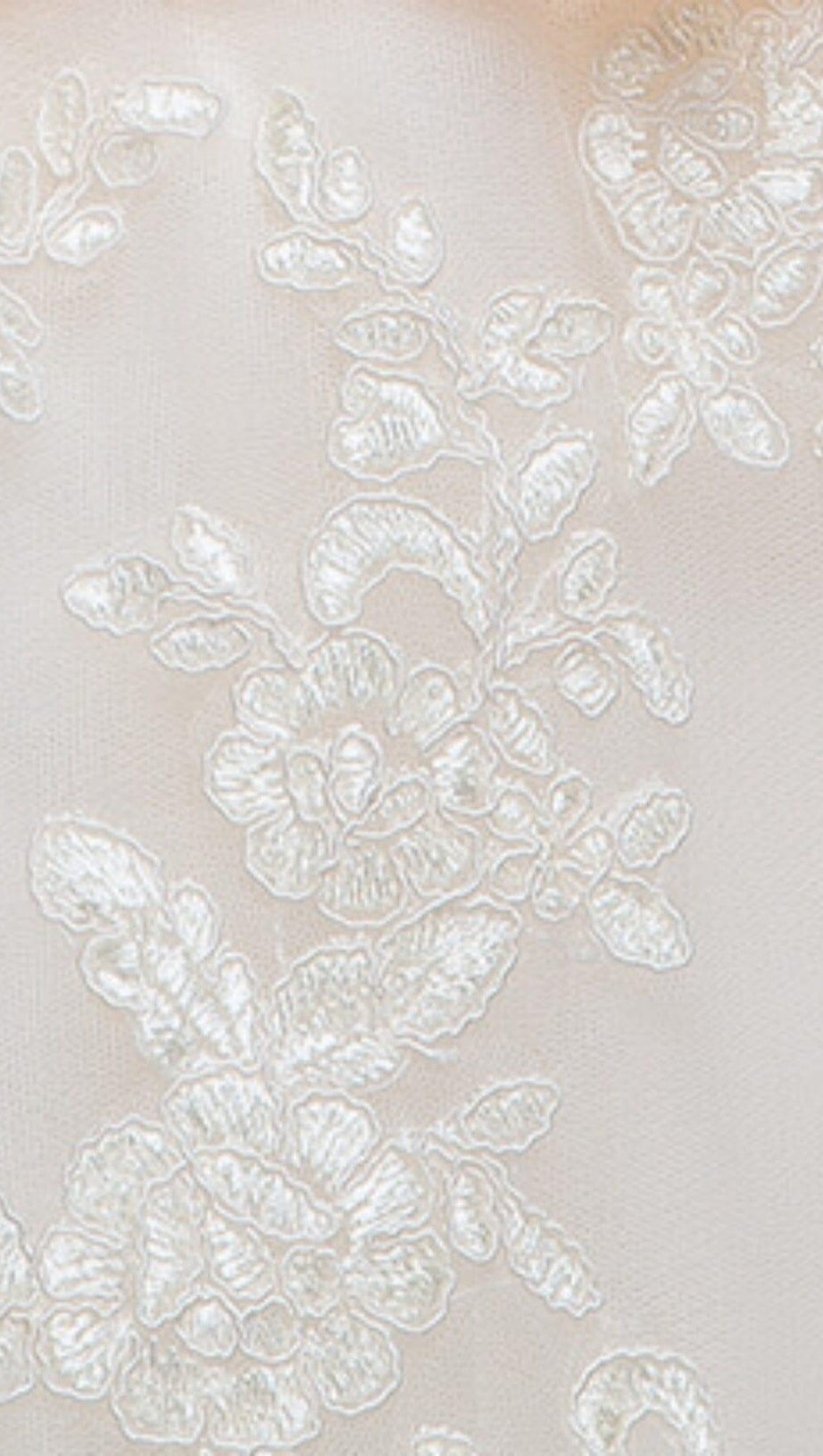 SWEET BRIDEMAID LACE HALF SLEEVES MAXI DRESS IN WHITE