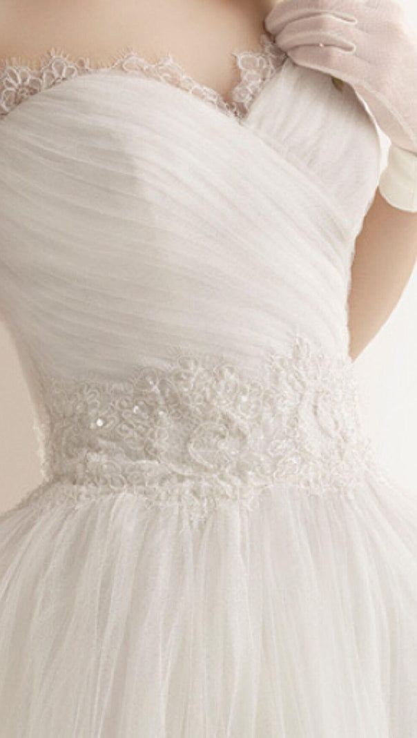 AIIZIE BANDEAU SHORT WEDDING DRESS IN WHITE - product image