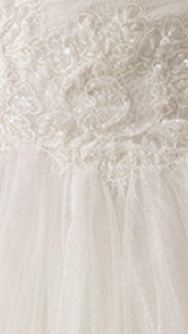 AIIZIE BANDEAU SHORT WEDDING DRESS IN WHITE - product image