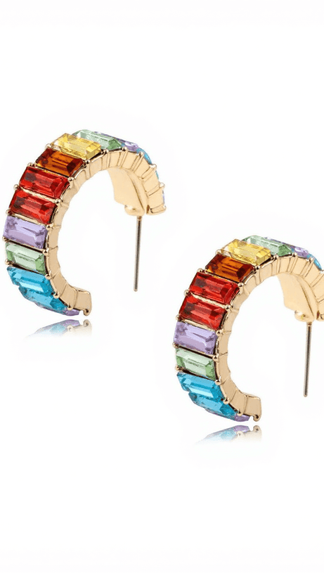 OTTILIE RING CRYSTAL EARRINGS