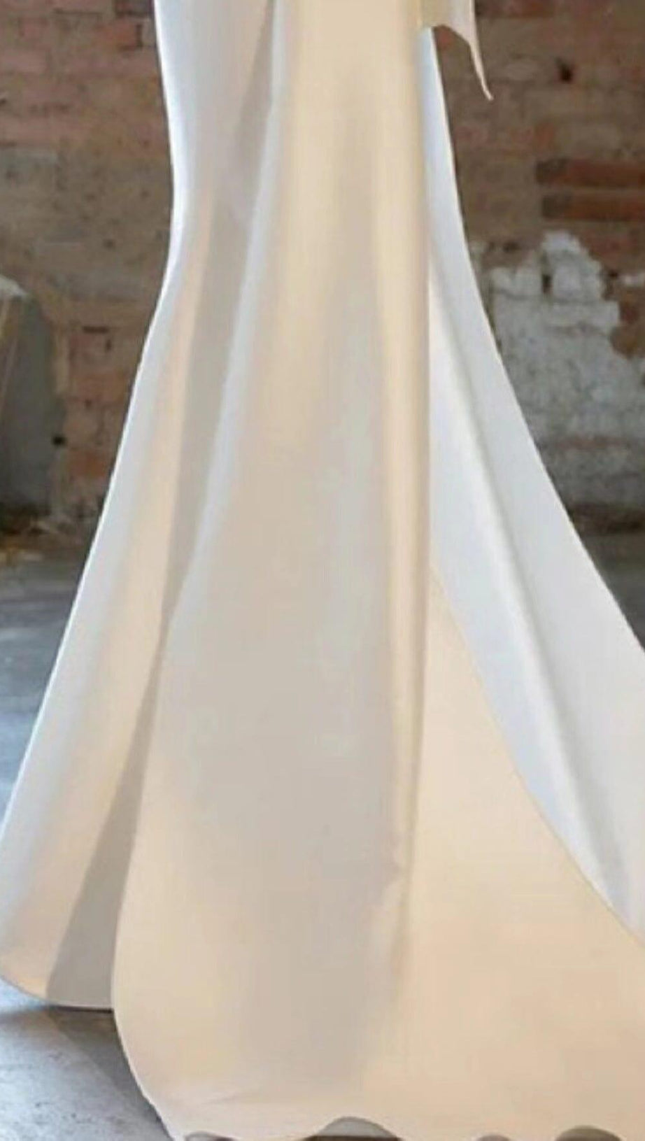 IRREGULAR NECKLINE RIBBON MAXI DRESS IN WHITE