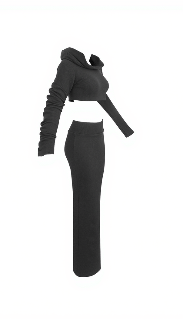 AIIZIE EDUARDO LONG SLEEVE FLOWER SKIRT SET - product image