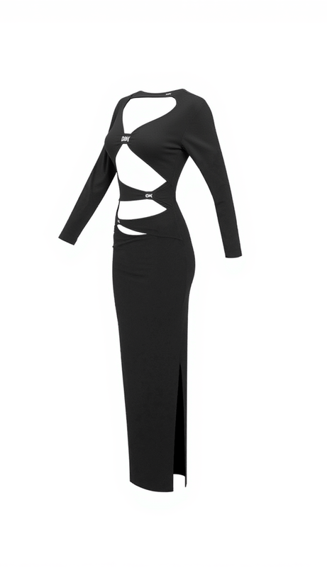 LUDO BUTTERFLY EMBELLISHED CUTOUT DRESS