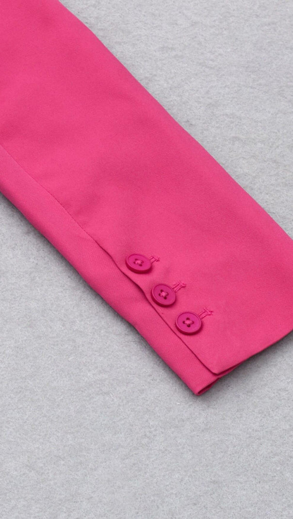 AIIZIE BARBIE PINK DRAWSTRING SLING SHORT SKIRT SUIT - product image