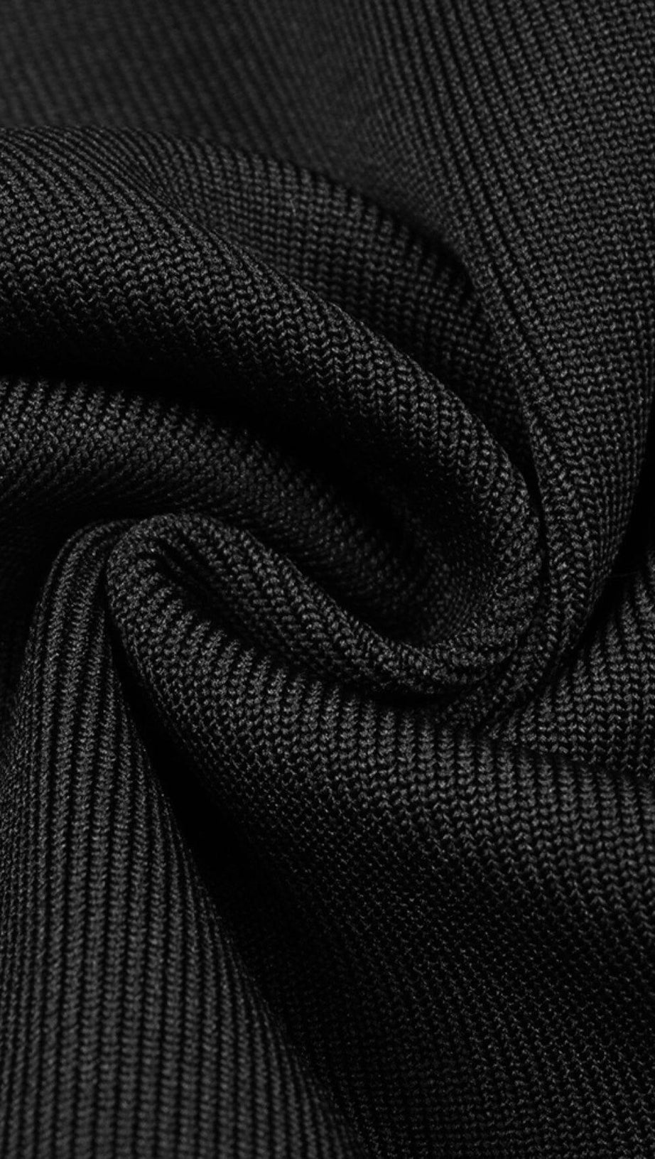 BLACK SQUARE NECK RHINESTONE BODICE MIDI DRESS