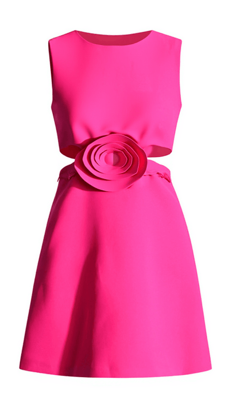 Timeo – Ärmelloses Kleid mit Blumen-Ausschnitt