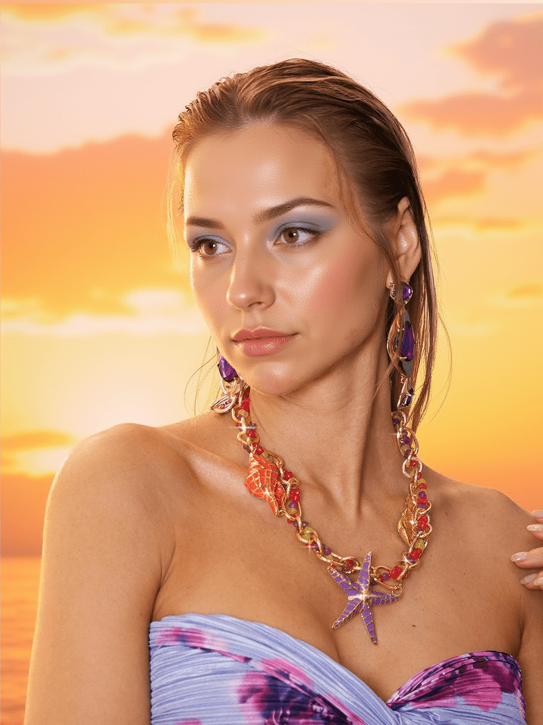 MIKKO GEOMETRIC RHINESTONE EARRINGS