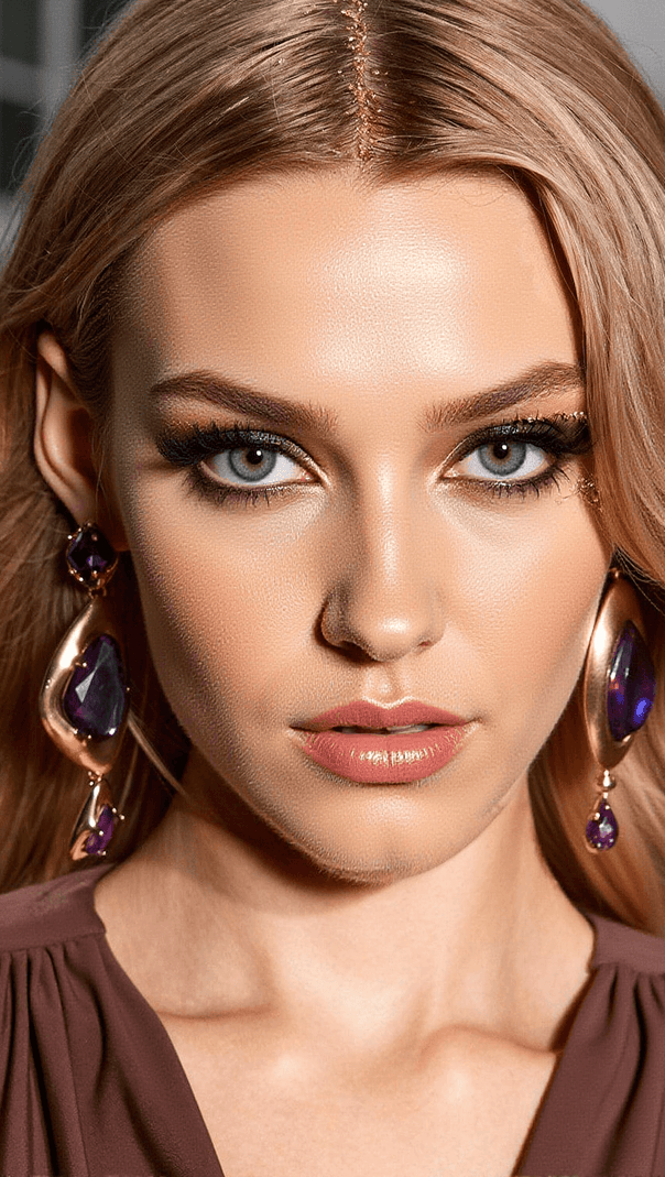AIIZIE MIKKO GEOMETRIC RHINESTONE EARRINGS - product image