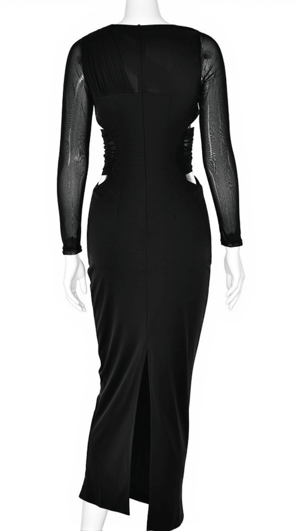 AIIZIE HOWELL PATCHWORK CUTOUT MAXI DRESS - product image