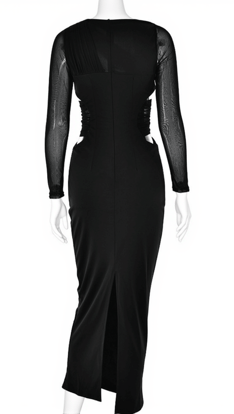 HOWELL PATCHWORK CUTOUT MAXI DRESS