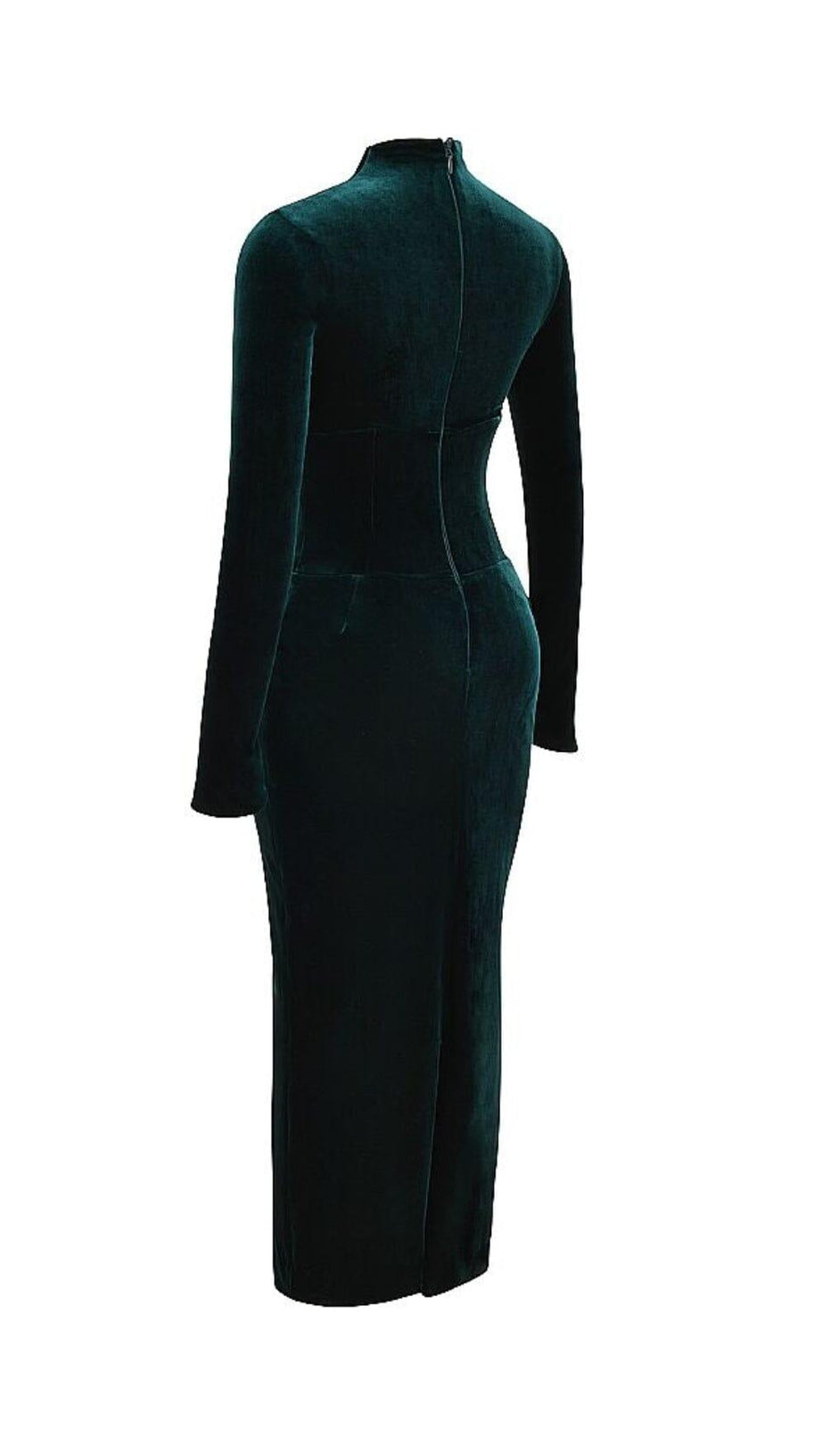 FOREST VELVET CORSET DRESS