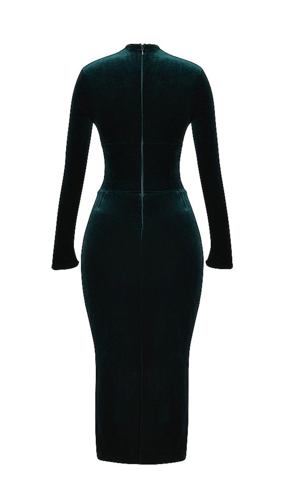 FOREST VELVET CORSET DRESS