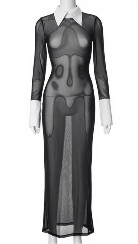 ABITO LUCIO IN RETE CON COLLO PIEGATO