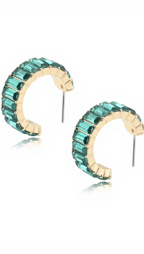 OTTILIE RING CRYSTAL EARRINGS