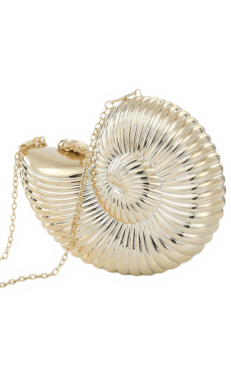 Pamela Acrylic Seashell Clutch