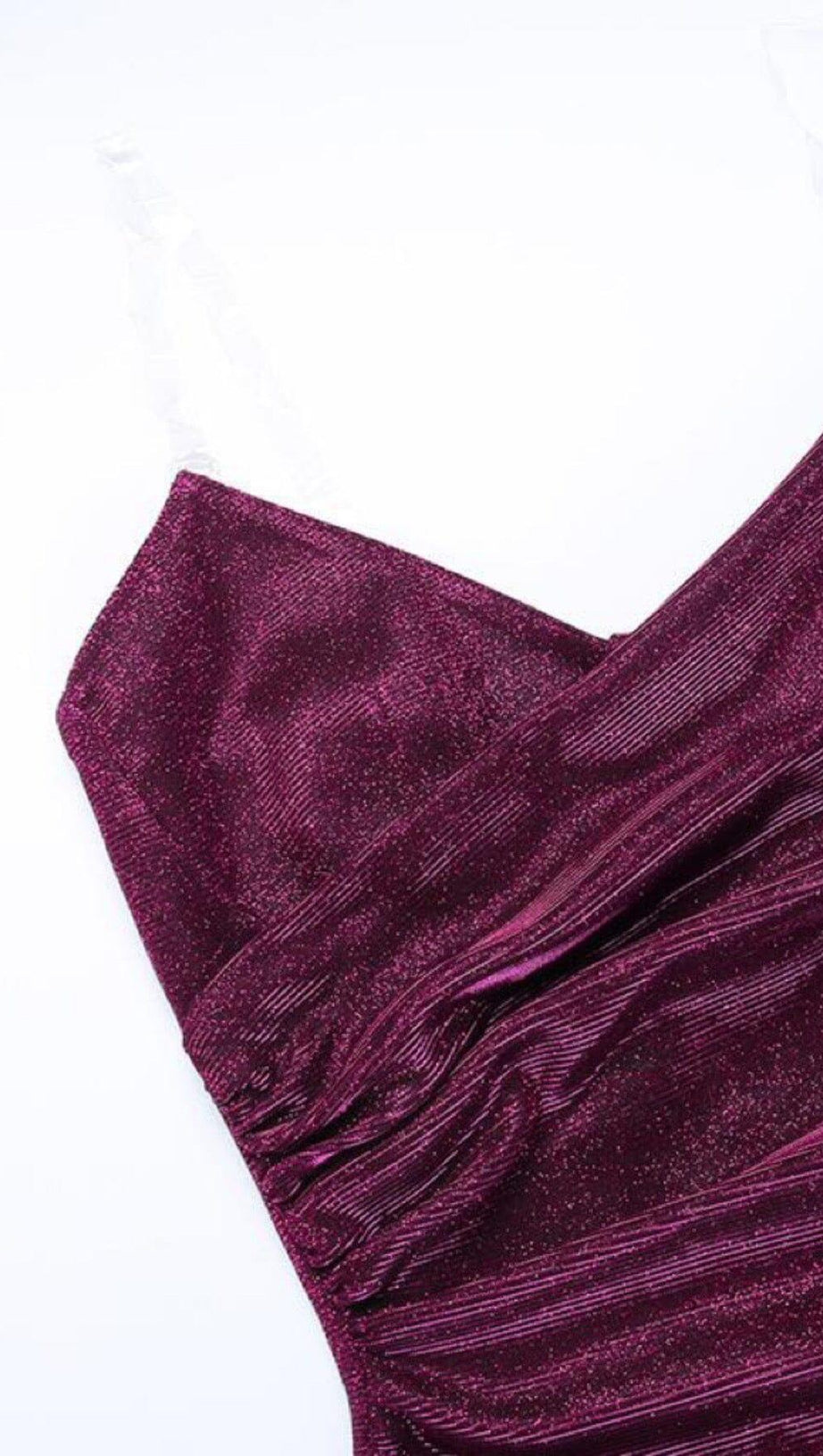 MINI ABITO LUCIDO A CODA DI PESCE VIOLA