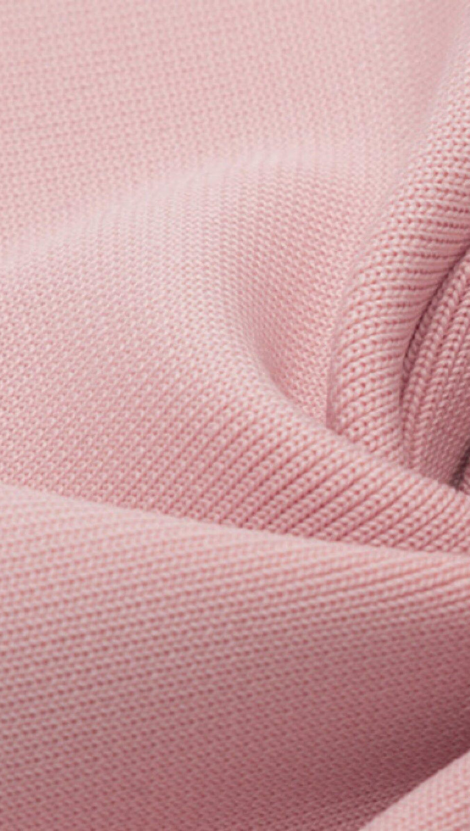 ABITO MIDI SKINNY CON SCOLLO A V PROFONDO IN ROSA