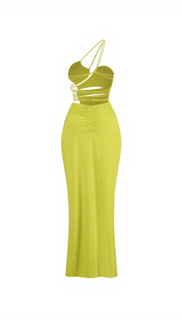 AIIZIE CHOU LACE UP CUTOUT MAXI DRESS - product image