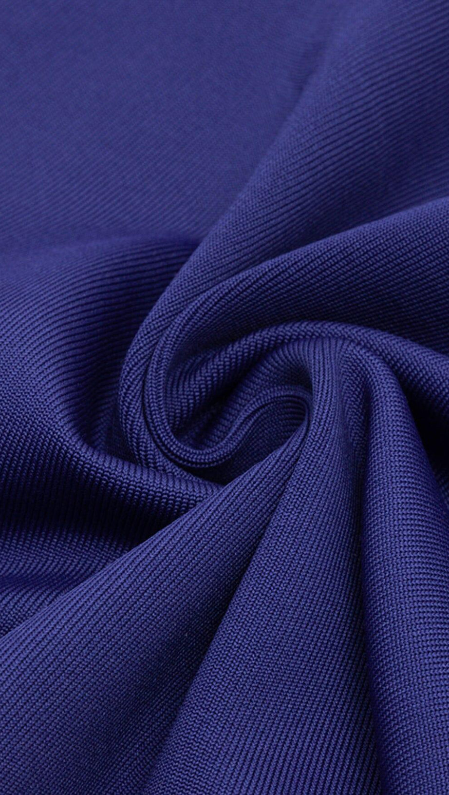 BANDAGE ONE NECK TIE LONG SLEEVE MINI DRESS IN PURPLE BLUE