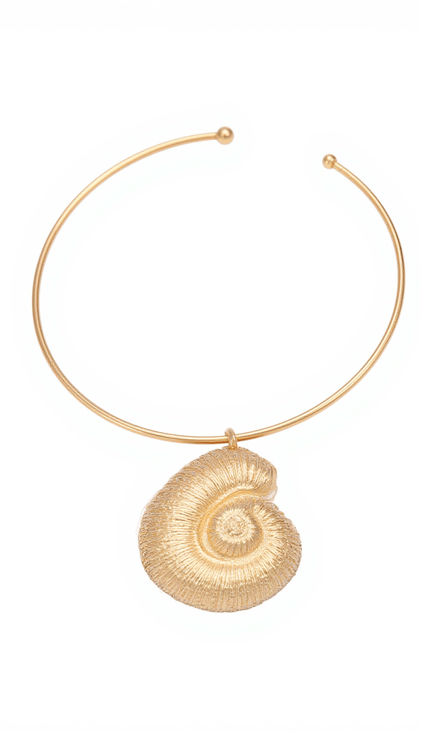 AIIZIE PAMELA METALLIC CONCH NECKLACE - product image