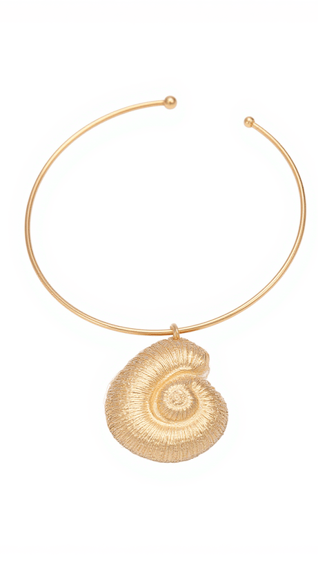 PAMELA METALLIC CONCH NECKLACE